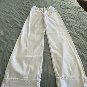 Zara Crisp White Buttoned Pants